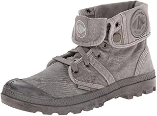 Palladium Men's Pallabrouse Baggy Canvas Boots, Titanium/Hi-Rise, 11.5