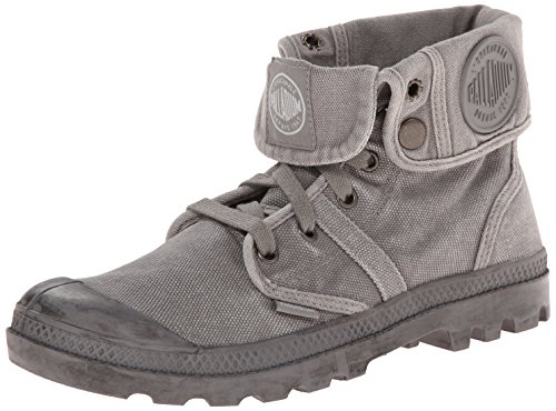 Palladium Men's Pallabrouse Baggy Canvas Boots, Titanium/Hi-Rise, 11.5