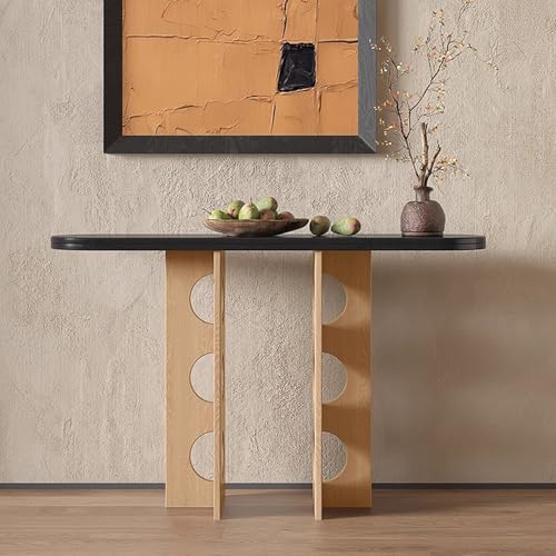 Mesa de entrada estrecha para decorar pasillos modernos en casa 8