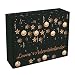 Produktbild Herz & Heim® Adventskalender zum Befüllen mit Wunschtext Bedruckt - Motiv: Christbaumkugeln und Weihnachtssterne