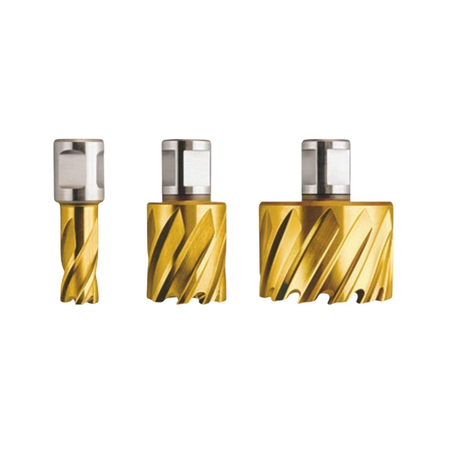 Jancy Slugger by Fein - HSS TiCN Coated Annular Cutter with Premium M2 High Speed Steel - 3/4" Straight Shank, 2" Depth, 11/16" Diameter - 63134174104