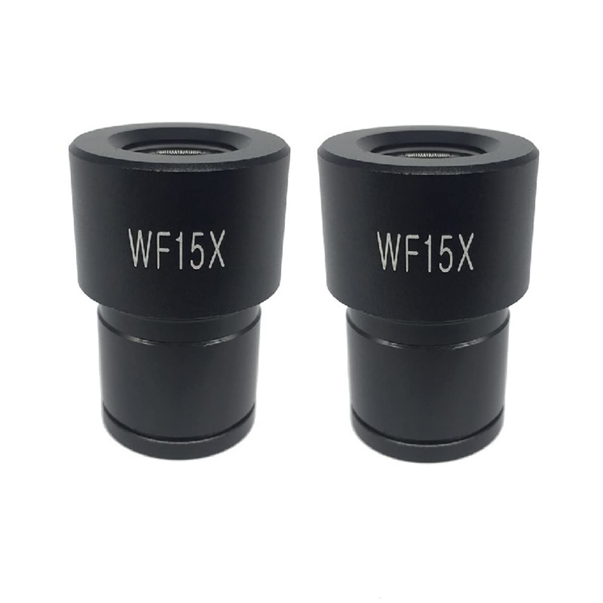 Microscope One Pair Biological Microscope Eyepiece, for WF10X WF15X WF16X WF20X Optical Glass, One w/Reticle Scale(WF15X onew Reticle)