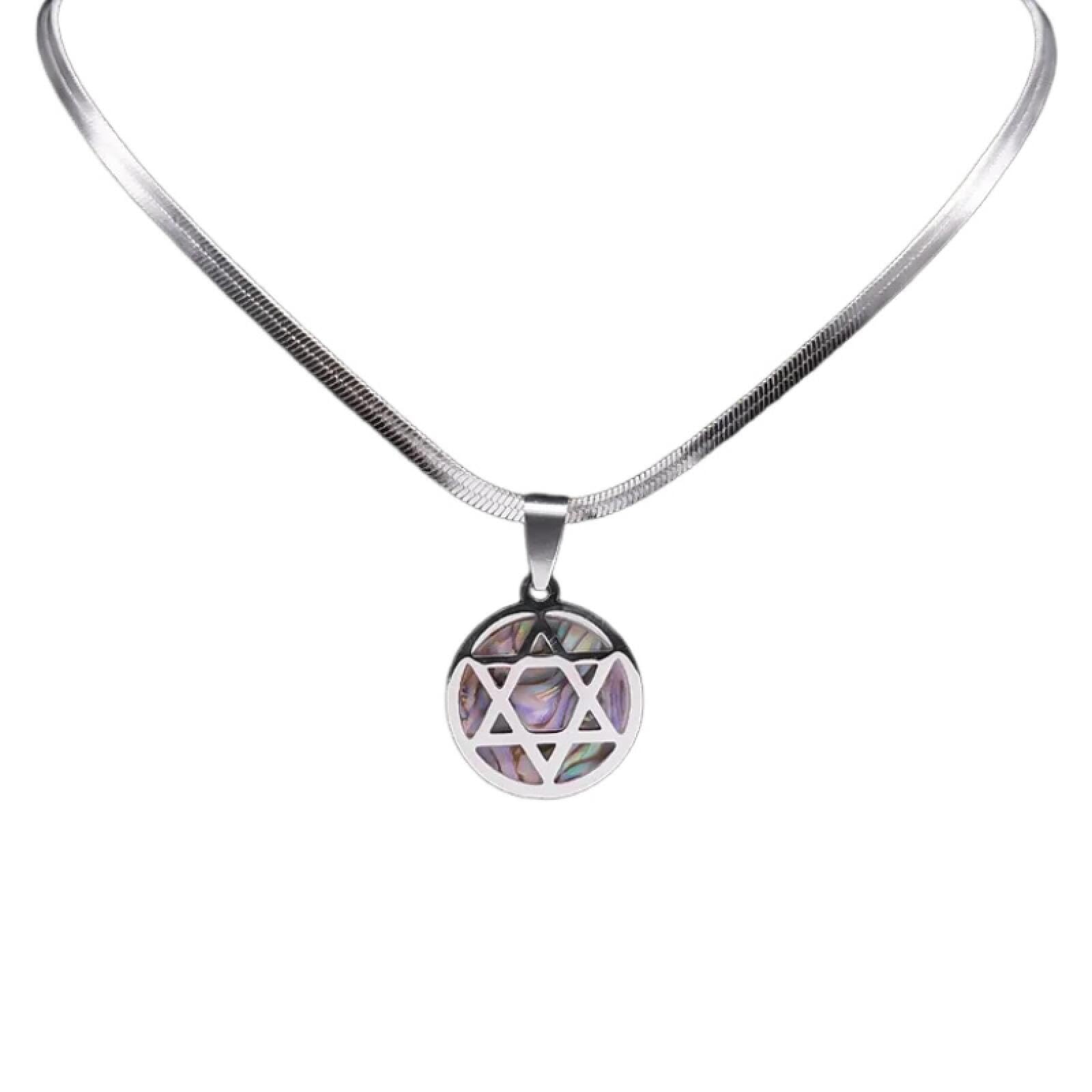 Amulette hexagramme esthétique ormeau le cadeau spirituel - 6