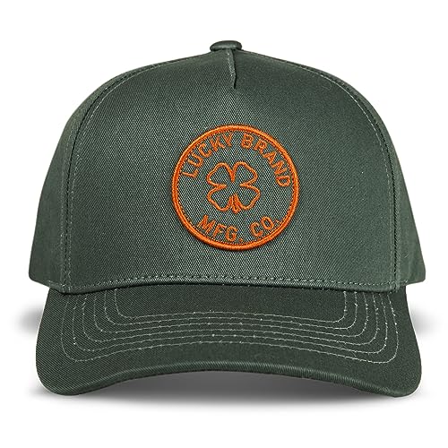 Image of Lucky Brand Snapback Hat | Adjustable | Baseball Cap | Retro | American Heritage | 5 Panel Design | Cotton Canvas