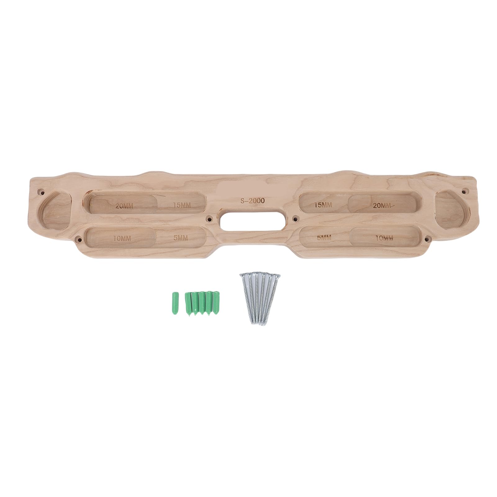 Cryfokt Klettern Hangboard, Tragbarer Effektiver Kletterstärkebauer, Holztraining Fingerbrett, Hangboard Klettern Sie Kletterwand für Krafttraining zu Hause Fitnessstudio