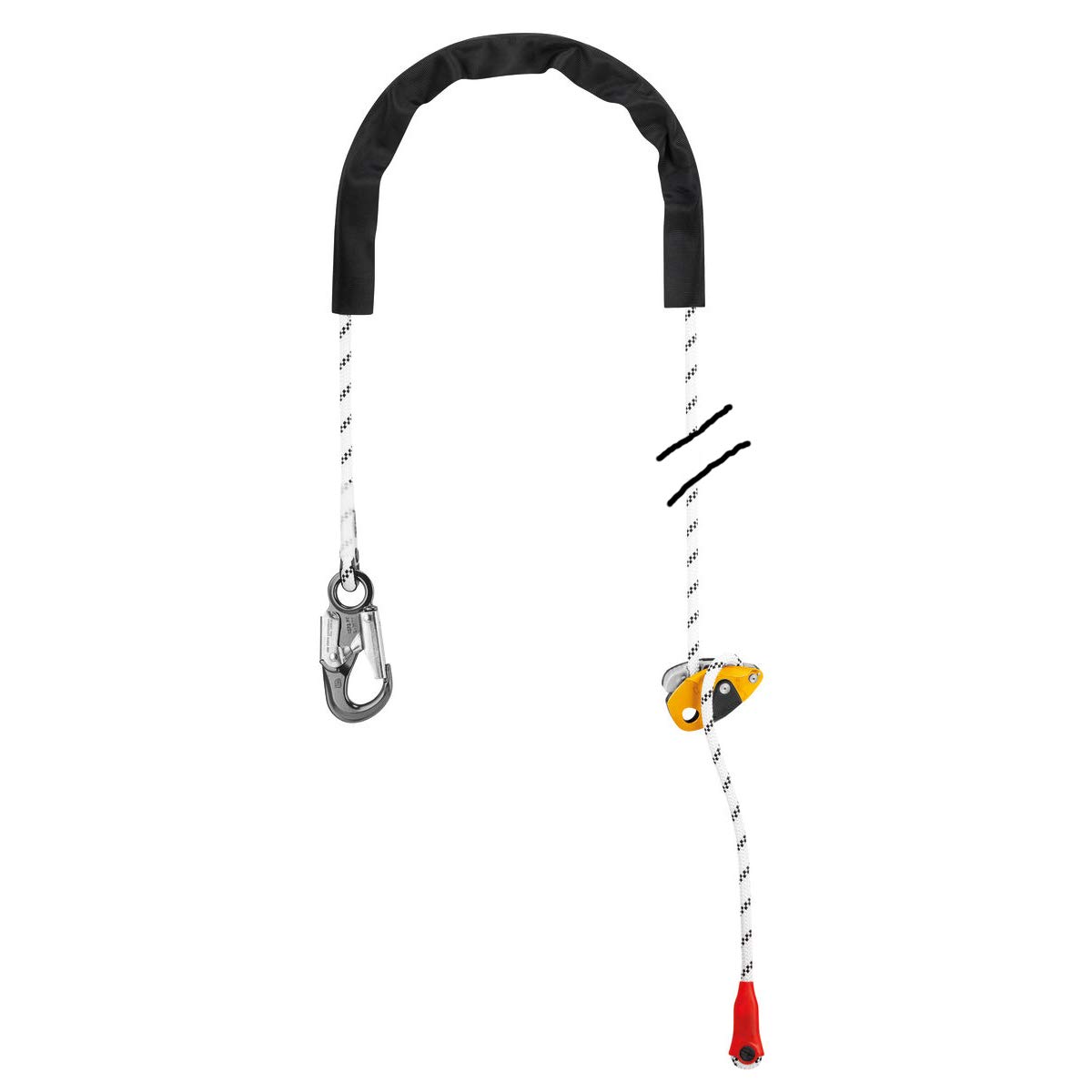 PETZL GRILLON Hook 3 Meter Work Positioning Lanyard ANSI PETZL GRILLON Hook 3 Meter Work Positioning Lanyard ANSI
