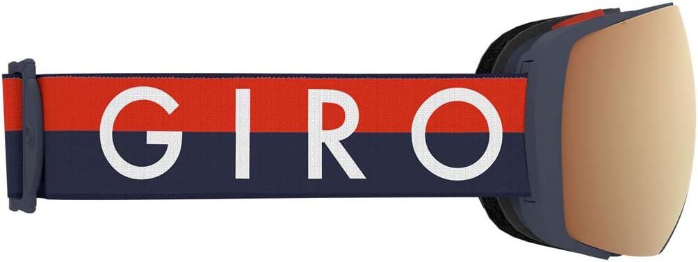 Giro Contact Snowboard Ski Goggles - for Men & Women- Magnetic Quick Change w/ 2 VIVID Lenses - Anti Fog Vent Tech - OTG Black Techline Vivid Ember/Vivid Infrared