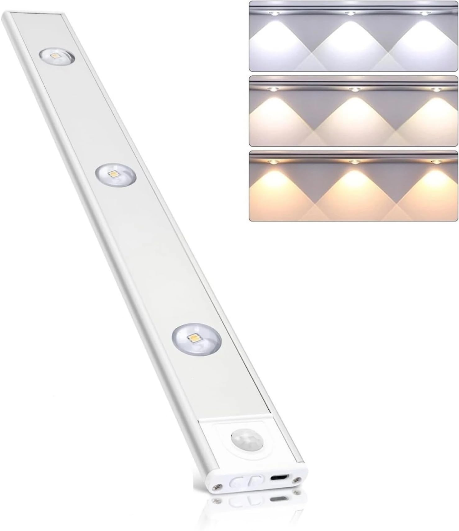 Bright IQ Rechargeable Motion Sensor Under Cabinet Light, 1500mAh USB Type-C LED Light, 3 Colour Modes, Stepless Dimming, Magnetic Wireless Light for Kitchen, Wardrobe, Closet & Cupboard-image-18