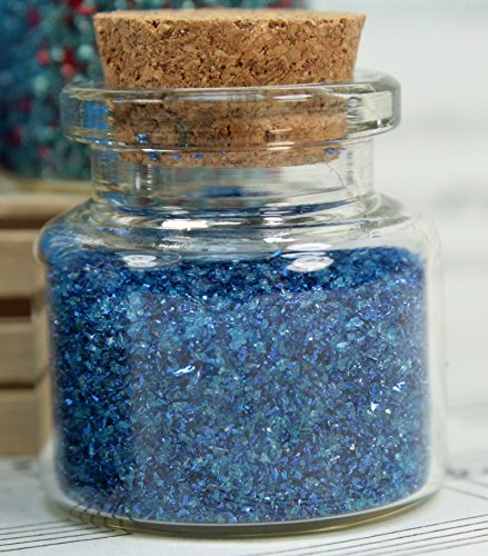 Blue Set Of Corked Jars - 311-M-0602 #TOP3