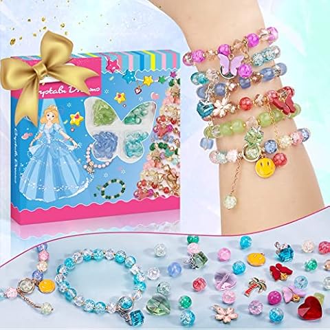 Bailinna Perlen zum auffädeln kinder Schmuckbastelsets, Charm Armband Bastelset Geschenke für Mädchen DIY Schmuck basteln Fantasie Armbänder Selber Machen kinder Teenager 5-13 Jahre Geschenkideen Cover