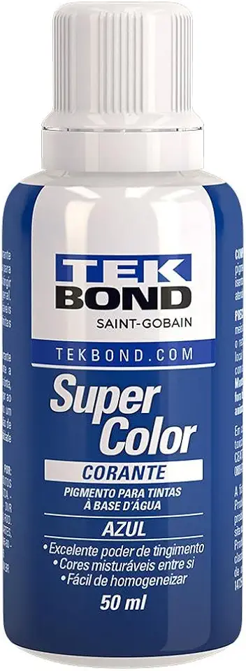 Corante Liquido Tek Bond Azul - frasco de 50 ml