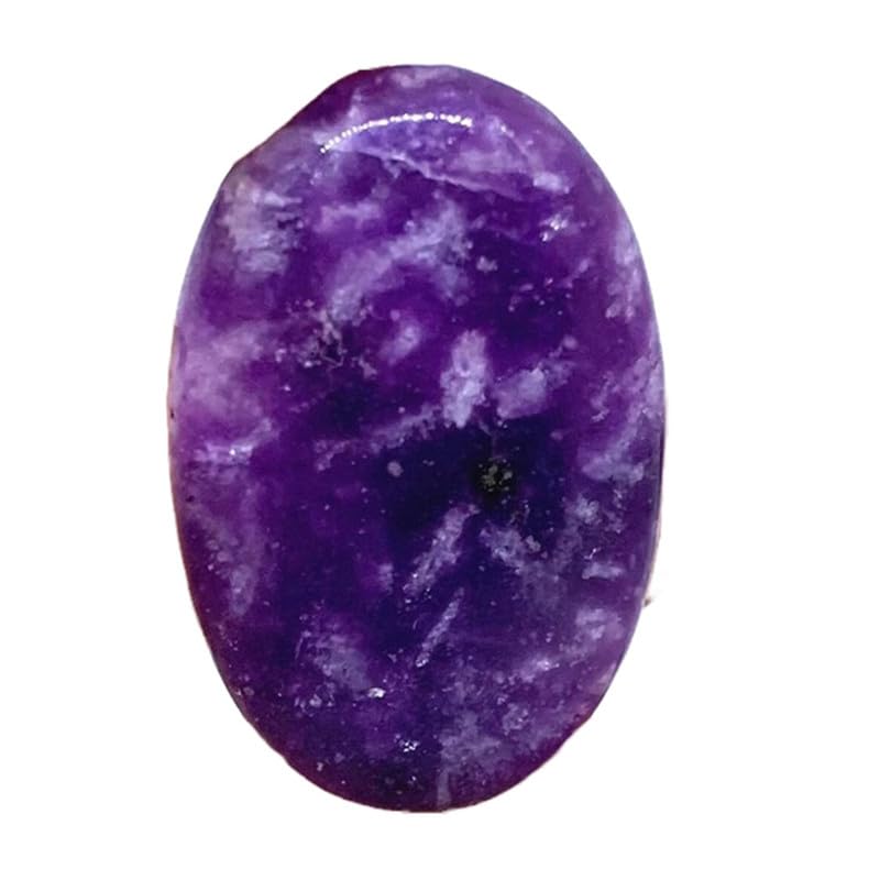 Lépidolite violette naturelle pour fabrication bijoux pendentif et bague