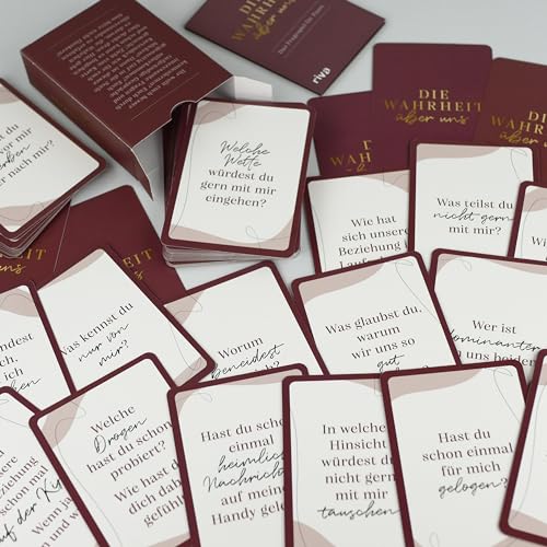 Die Wahrheit über uns – Das Fragespiel für Paare: Überraschende Fragen für tiefgründige Gespräche. Das besondere Geschenk zu Valentinstag, Jahrestag, Geburtstag, Weihnachten.