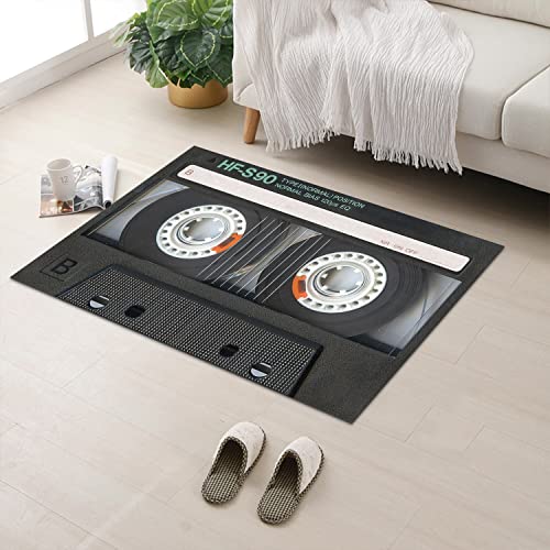 Tapete decorativo negro de música 60x90 cm miniatura 3