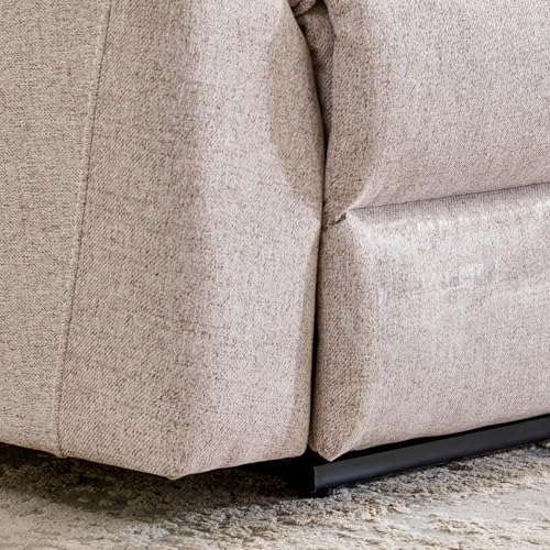 Image of Home Centre | Artise Fabric 3-Seater Electric Recliner | Recliner Sofa for Living Room | Solid Wood | Beige | 1 Year Warranty