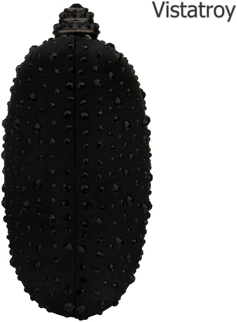 Women's Evening Bag Sparkling Rhinestone Wedding Evening Party Clutch Handbag Purse Chain Shoulder Crossbody Bag - Image 3