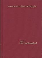Internationale Holderlin-Bibliographie / 1991-1992. I Erschliessungsband 3772815944 Book Cover
