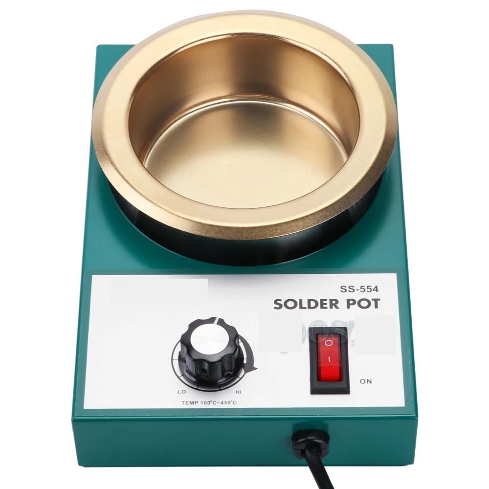 Lead Free Solder Pot Soldering Desoldering Bath Tin Melting Furnace Wire Tinning Tool 150W/200W/250W/300W(SS-553H)