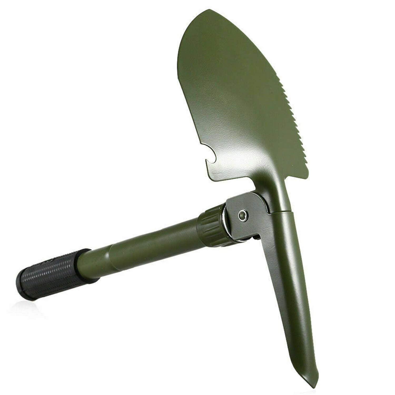 HongK- Green Hiking Multi-Functional Military Folding Shovel Survival Spade Emergency Green [P/N: ET-Shovel001]