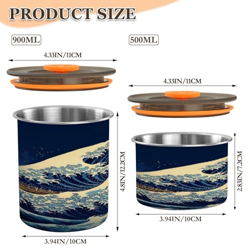 Envase Hermético de Acero Inoxidable para Café 900ml miniatura 2