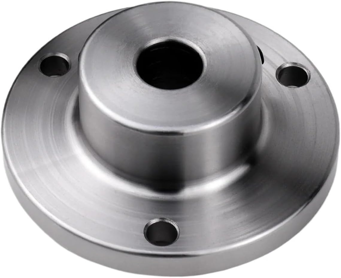 1pc High Manganese Steel Spindle Thread Chuck Flange Back Plate Adapter - Lathe Faceplate with Storage Box(80-hole12)