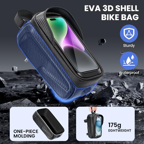 Yeatem ZXCB-1 Bicycle Bag,Bicycle Accessories,New Cell Phone Front Rack Bag Holder,Sturdy Design No Deformation,Waterproof,Bicycle Bag,Men'S Bicycle Gift Gear,Cell Phone Organizer thumb #4