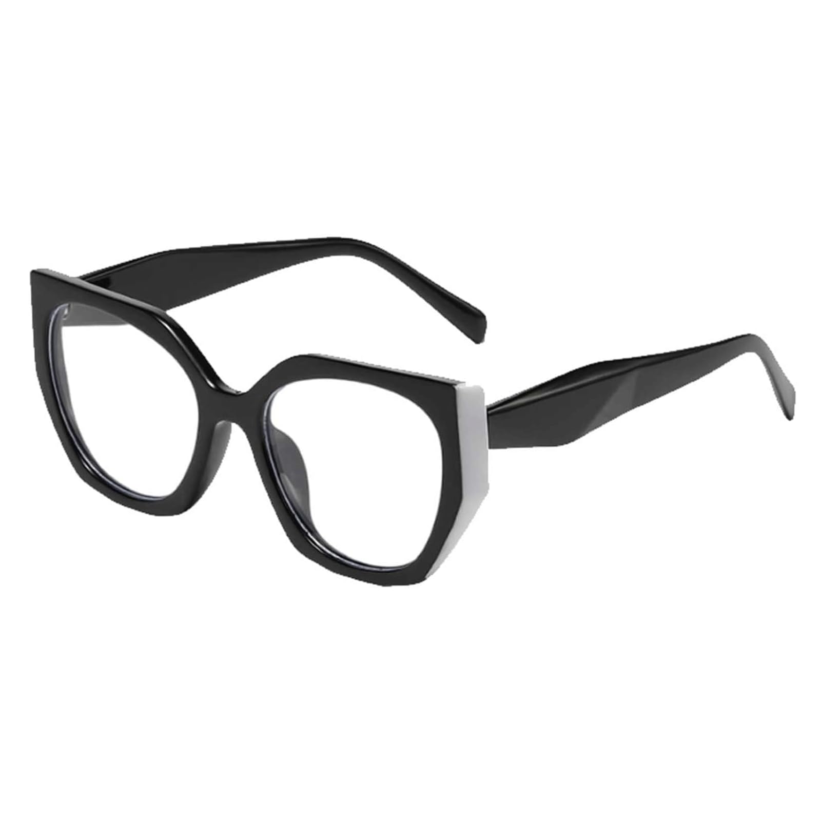 Montura de Gafas Retro, monturas de Gafas antiluz Azul para Hombre, monturas de Gafas de diseño Poligonal para Mujer, Montura de Gafas de Viaje
