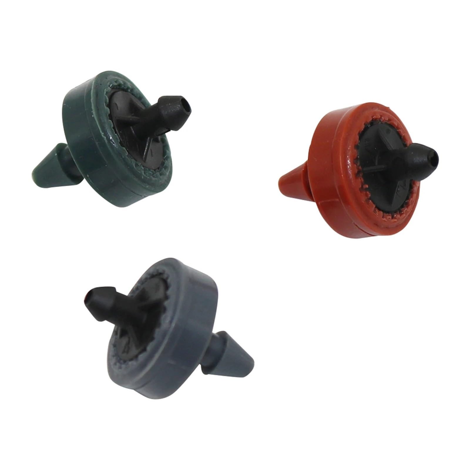 Emettitori per Irrigazione a Goccia Mini gocciolatore autocompensante da 2L/H, 4L/H, 8L/H, raccordi for irrigazione giardino e serra 4/7 mm, 500 pezzi(Red 2L)