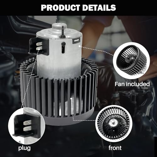 Image of Front 700242 AC Heater Blower Motor Fan Fit for Chevy Cobalt 2005-2010, HHR 2006-2011, for Pontiac G5 2007-2009 25776197, 15-81101, 1581101, 75778, PM9290, BM9290C