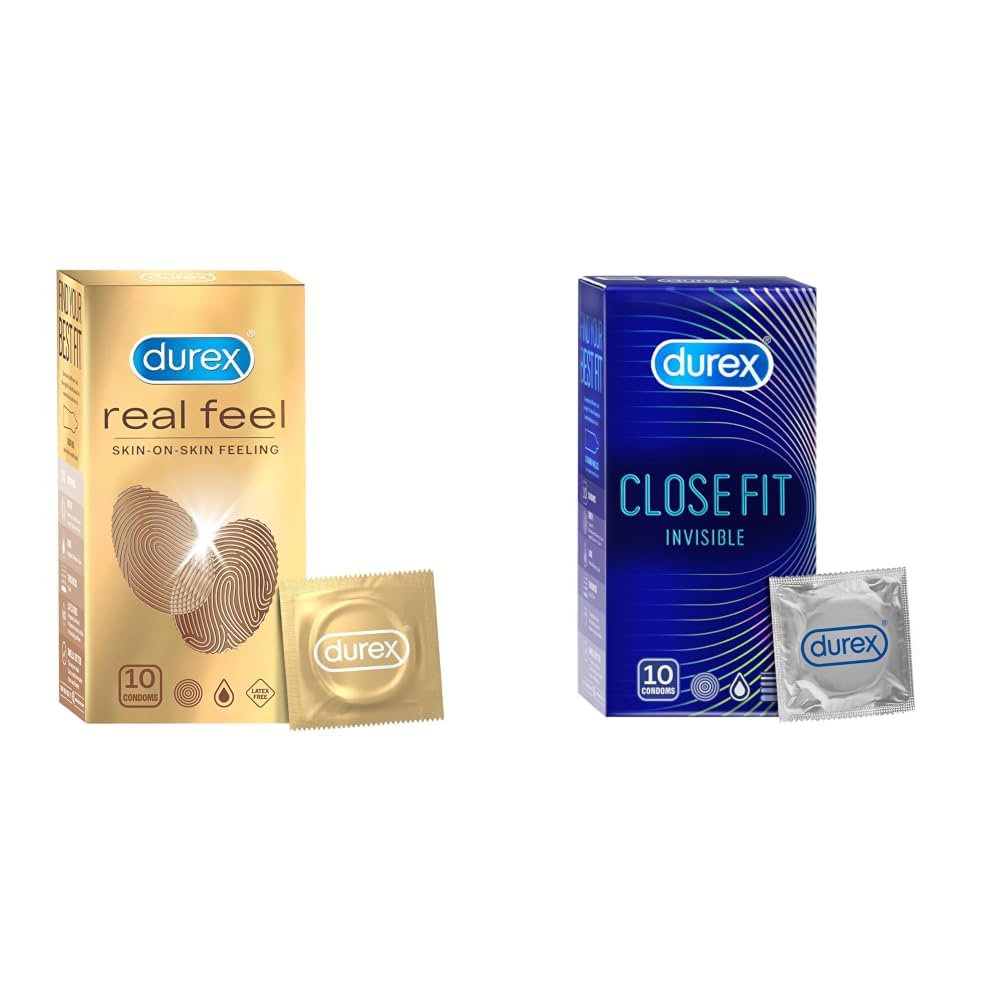 Durex Real Feel Condoms 10S & Close Fit Invisible Condoms for Men - 10s | Ultra Thin Condom-image-30