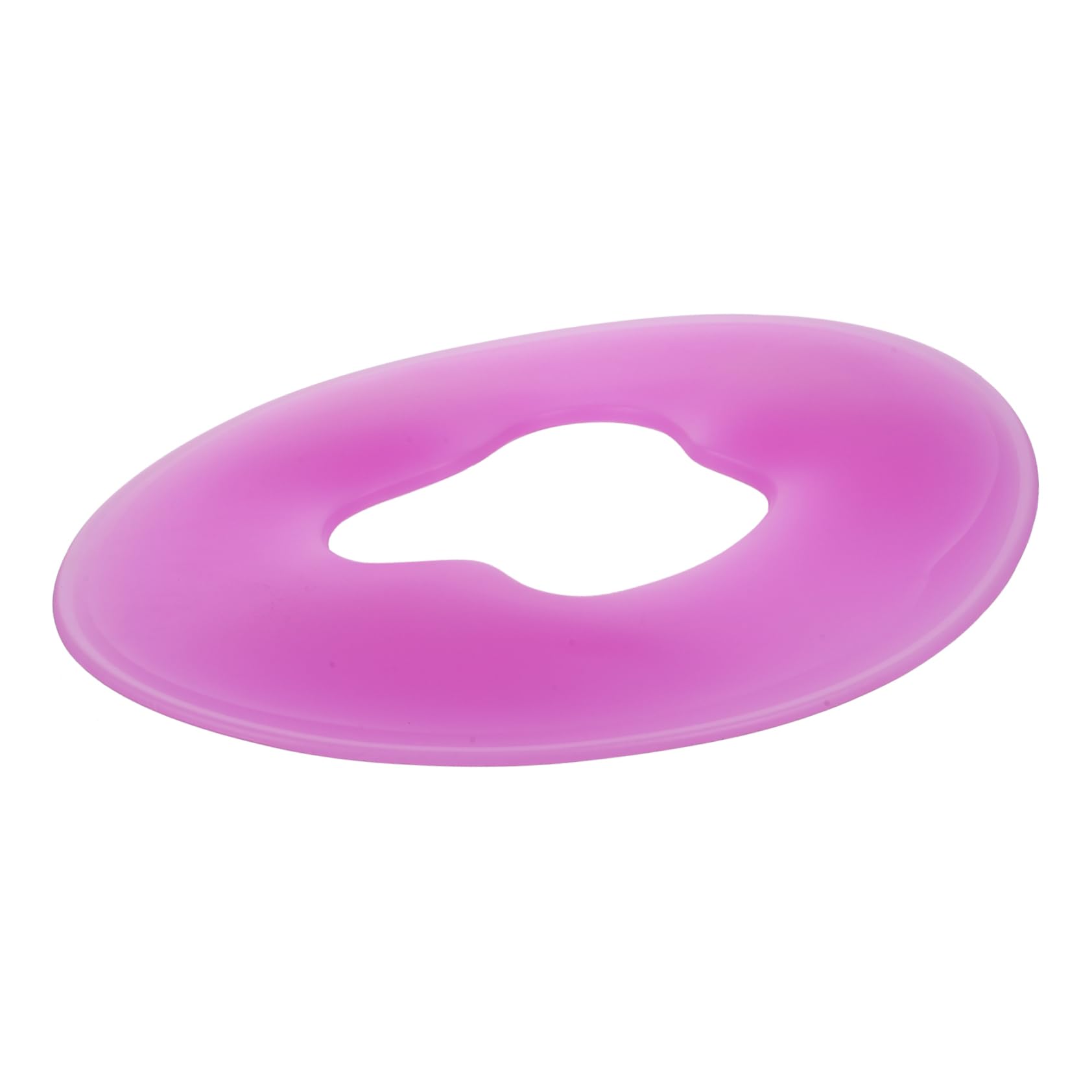 Cuscino Massaggiante per Viso in Silicone a Forma di U Foro, Cuscinetto Facciale Morbido per Spa e Centri Estetici, Supporto Ergonomico per Massaggi e Relax Sul Lettino