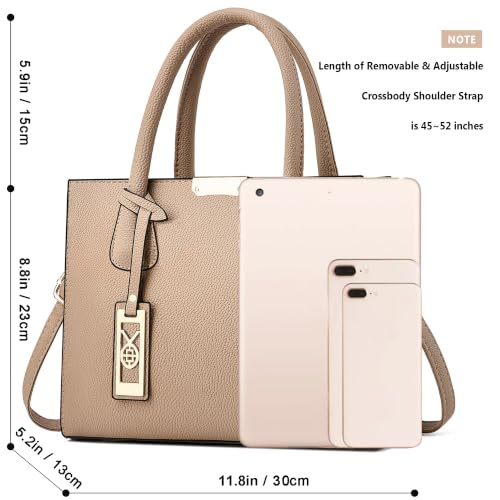 Image of CHICAROUSAL Crossbody Purses and Handbags for Women PU Leather Tote Shoulder Bags Top Handle Satchel