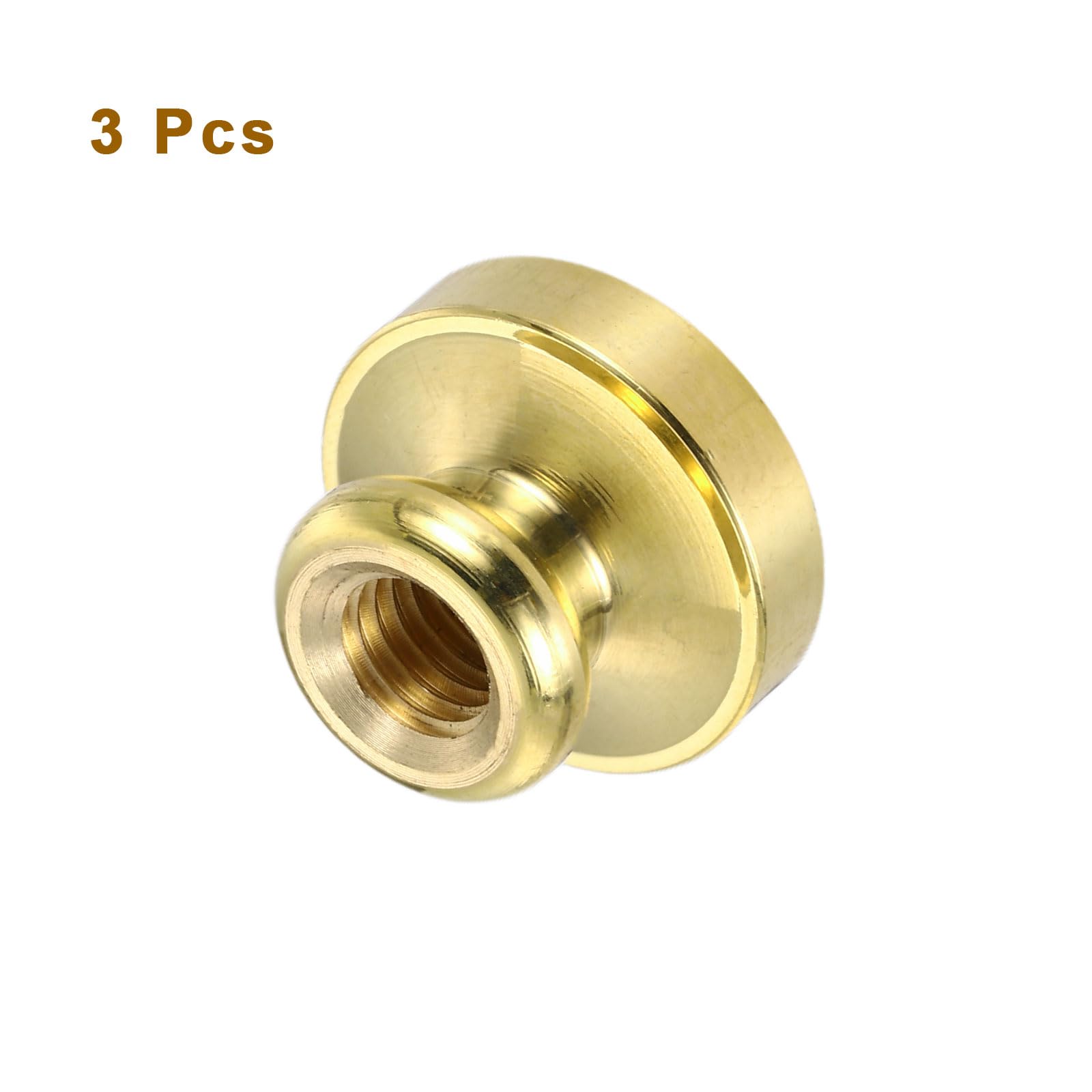 PATIKIL 22mm Blank Wax Seal Stamp, 3 Pack Round Sealing Wax Stamp Vintage Retro Brass Head for Envelope Invitation Cards - Image 3