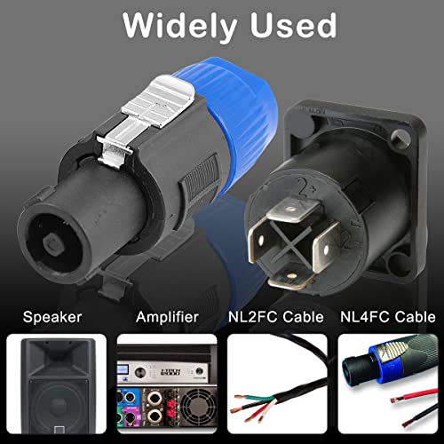 Conector NL4FC Speakon 4 Polos Macho Hembra (16 Pcs) miniatura 7