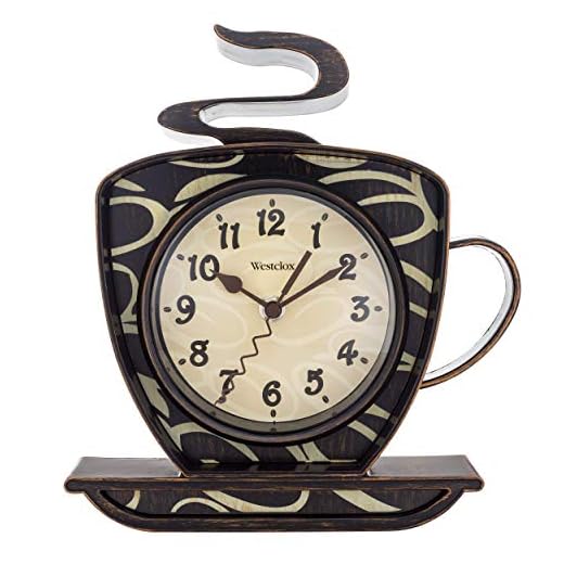 Westclox 10.25” Coffee Cup, 3-D Wall Clock – Model# 32038