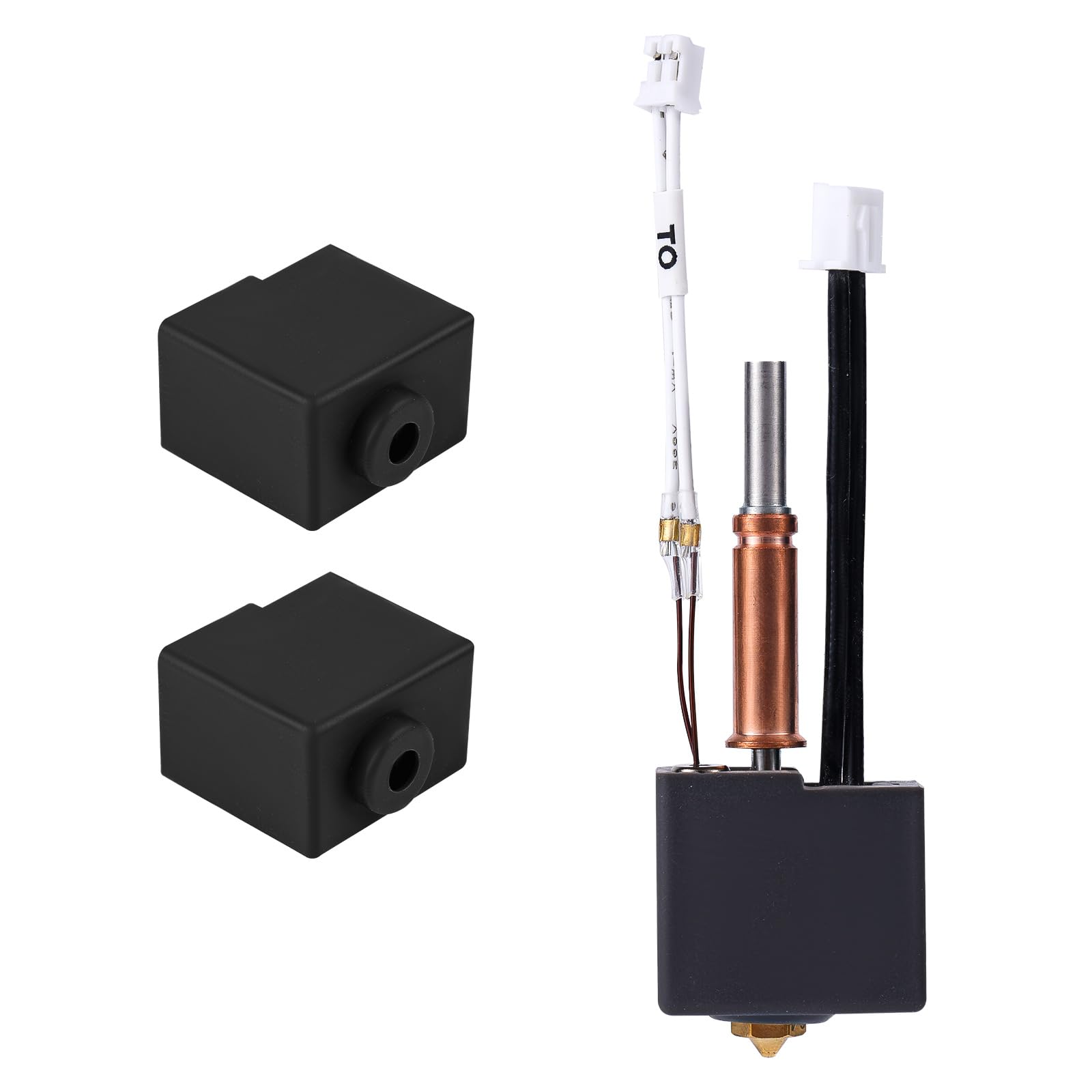 Zestaw Hotend do Anycubic Kobra 3 Combo ACE Pro, Zestaw Ekstrudera Głowicy Drukującej Wersja Upgrade 2.0 Hotend z 2-Częściową Silikonową Osłoną Blokiem Grzewczym Wkładem Grzewczym Termistorem