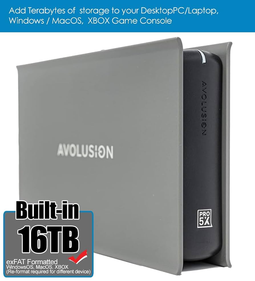 新品★外付ハードディスクドライブ Avolusion PRO-5X 16TB Amazon.com: Avolusion PRO-5X Series 16TB USB 3.0 External
