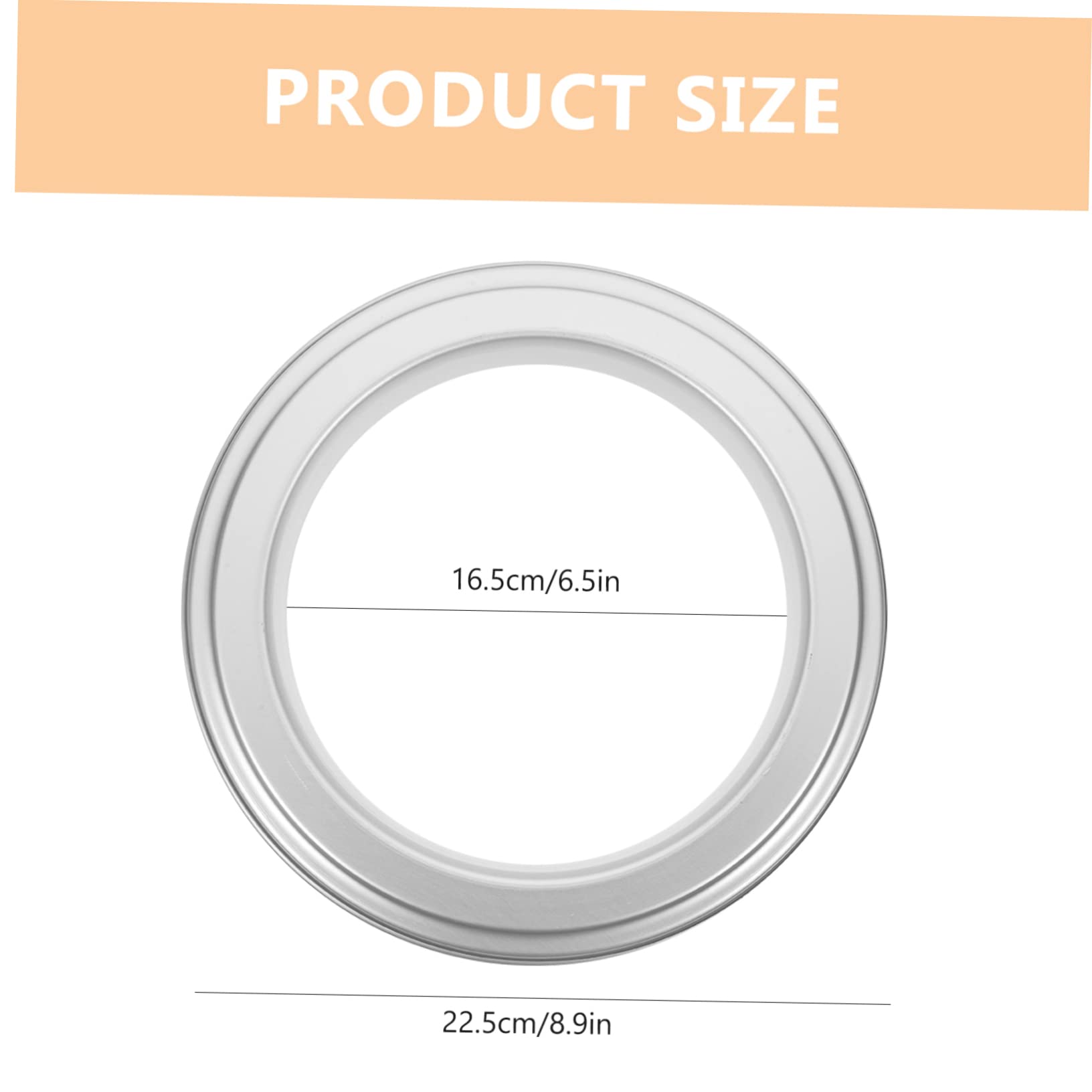 Unomor Metal Pizza Saucing Ring Non Skid Pizza Mold for Baking Kitchen Accessory for Seasoning and Dessert Mold Use