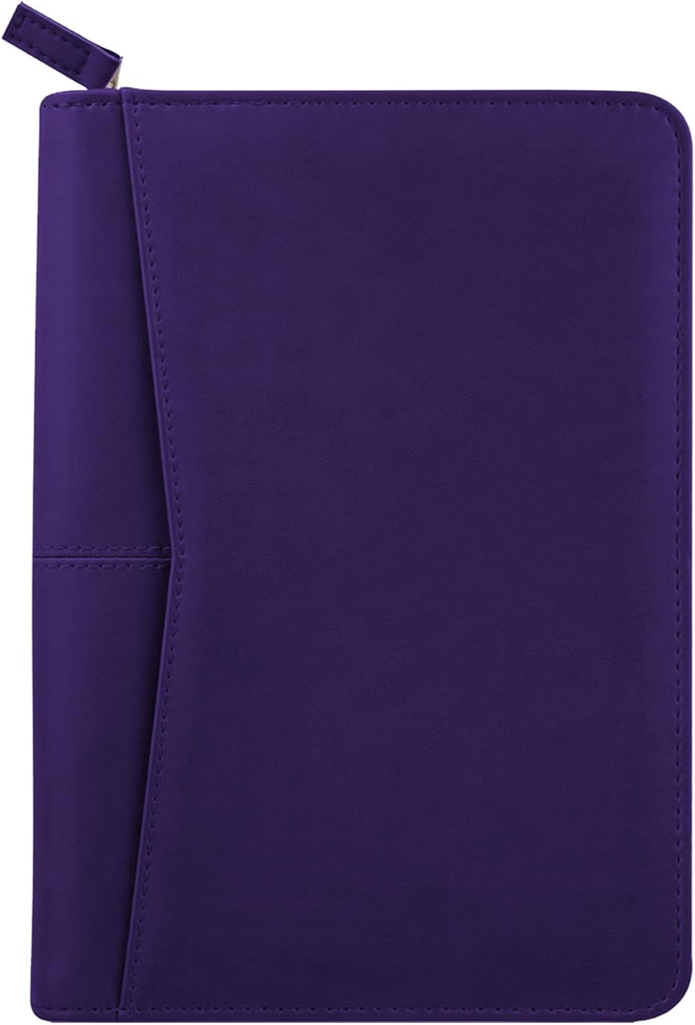Junior Padfolio Portfolio with 5 x 8 Writing Pad, A5 Business Portfolio Binder Folder Organizer Multi-Function Combination Case for Men Women, Dark Purple