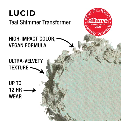 Urban Decay 24/7 Eyeshadow Compact - Award-Winning & Long-Lasting Eye Makeup - Up To 12 Hour Wear - Ultra-Blendable, Pigmented Color - Vegan Formula – Lucid (Teal Shimmer Transformer) #TOP1