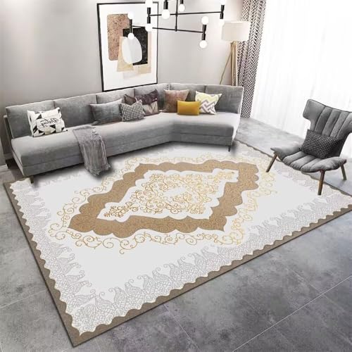 Tapis confortable et durable gris au tissage vintage raffiné - 2