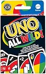 Mattel Games UNO All Wild Card Game with 112 Cards, Toy for Kid, Family & Adult Game Night for Players 7 Years & Older