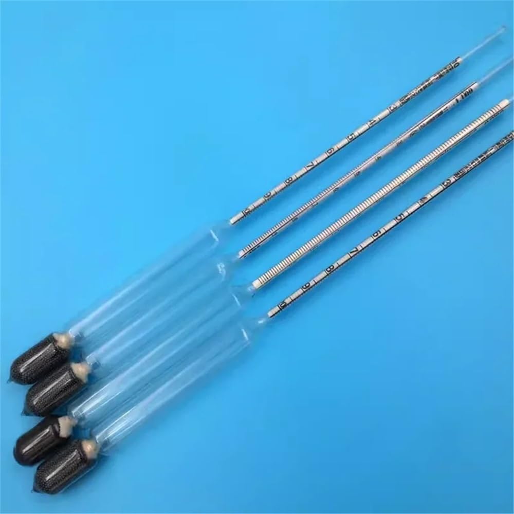 Densitometri in vetro da laboratorio idrometro liquido densimetro 1,0-1,2 kg/m3 2 pezzi
