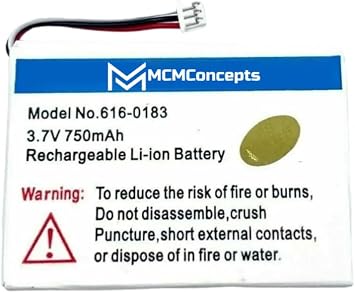 MCMConcepts Replacement Battery 750mAh for Apple iPod 4th Generation