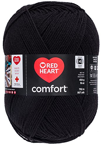 Image of Red Heart Comfort Yarn, Black