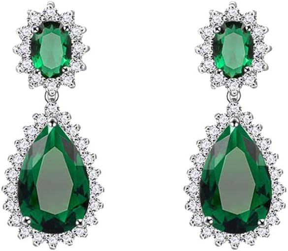 Lavencious Teardrop Dangle Necklace & Earring Sets for Women Trendy AAA Cubic Zirconia for Women - Image 7