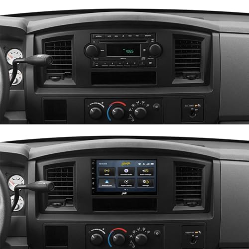 Radio para Dodge RAM 6.8” Pantalla táctil HD doble DIN miniatura 2