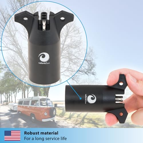valonic Trailer Plug Adapter - 7 Way Blade to 4 Way Flat - Trailer Connector for Trailer Light - 7 pin to 4 pin - Female - Thumbnail 6