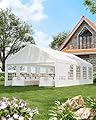 20x40FT Large Party Tent, Heavy Duty Outdoor Event Tent, Wedding Tents with Removable Sidewalls & Church Windows, Carpas para Fiestas with Storage Bags for Parties, Weddings, BBQs, Temporary Shelter