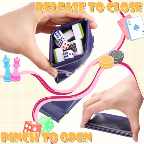 Juego de Mahjong con Estuche de Cuero y Bolsa para Dados miniatura 5